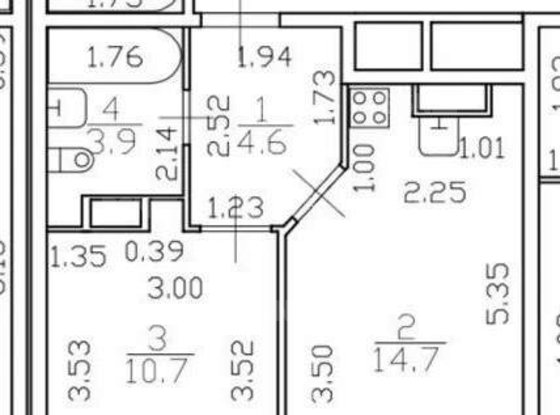 Продажа однокомнатной квартиры - Среднерогатская улица, д.12, корп.1 стр 1 