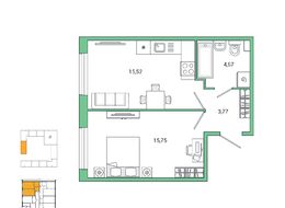 Продажа однокомнатной квартиры в новостройке - Суздальское шоссе, 20, к. 3.1.2 