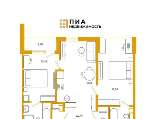 Продажа двухкомнатной квартиры - Сестрорецк, Максима Горького улица, д.2, а литера А 