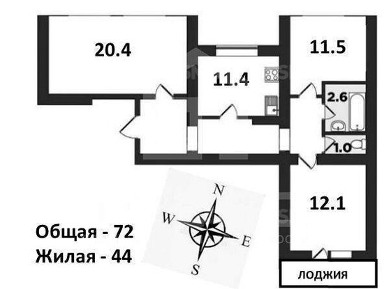 Продажа трехкомнатной квартиры - Хошимина улица, д.11, корп.1 