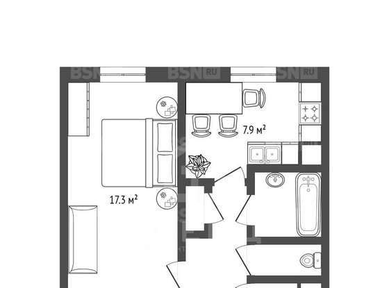 Продажа однокомнатной квартиры - Культуры проспект, д.26, корп.1 