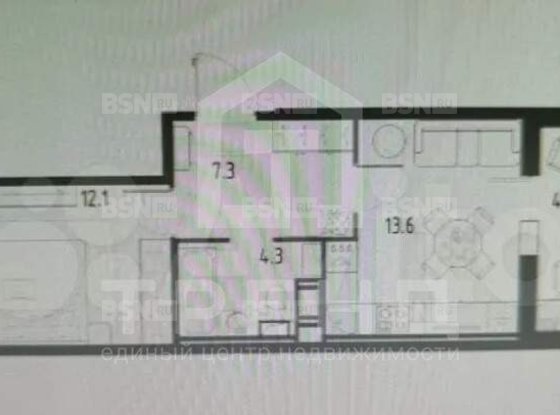Продажа однокомнатной квартиры - поселок Шушары, Чудовская улица, д.14, корп.1 