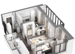 Продажа двухкомнатной квартиры в новостройке - г. Санкт-Петербург, 3-я Конная Лахта, участок 9, (северо-восточнее дома 45, литера Д по 3-ей Конной Лахте)
 