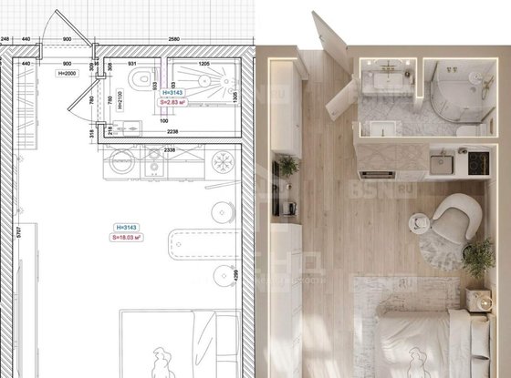 Продажа однокомнатной квартиры - Большая Пушкарская улица, д.25, а 