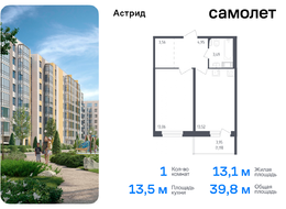 Продажа однокомнатной квартиры в новостройке - Колпино г, проспект Ленина, 60 