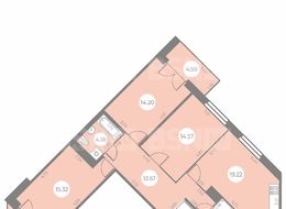 Продажа трехкомнатной квартиры в новостройке - г. Санкт-Петербург, ул. Маршала Захарова, дом 10, строение 1 