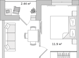 Продажа однокомнатной квартиры в новостройке - Ленинградская область, д. Новосаратовка, переулок Романтиков, дом 1 
