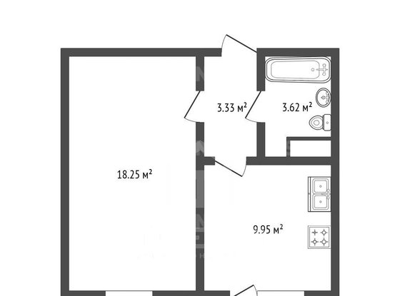 Продажа однокомнатной квартиры - Ветеранов проспект, д.169, корп.6 стр 1 