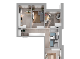 Продажа трехкомнатной квартиры в новостройке - ул. Заречная, д. 48, корп. 2 