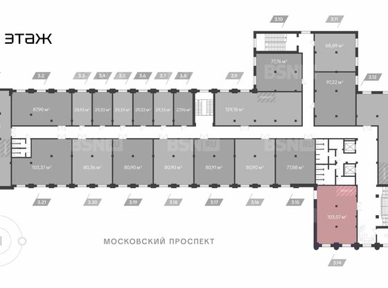 Продажа офиса - Московский проспект, д.114 