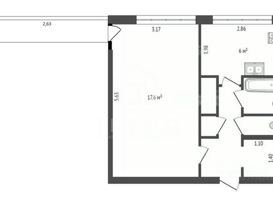 Продажа однокомнатной квартиры - Поэтический бульвар, д.9 