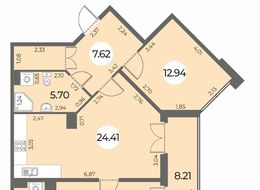 Продажа двухкомнатной квартиры в новостройке - Санкт-Петербург, Ленинский пр., уч. 269 (северо-западнее пересечения ул. Доблести и ул. Маршала Захарова) 