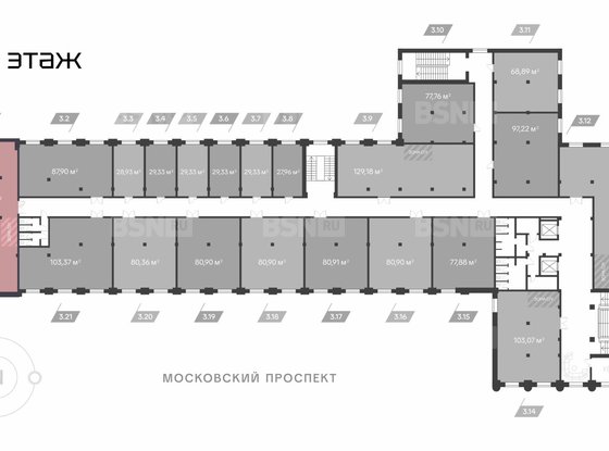 Продажа офиса - Московский проспект, д.114 