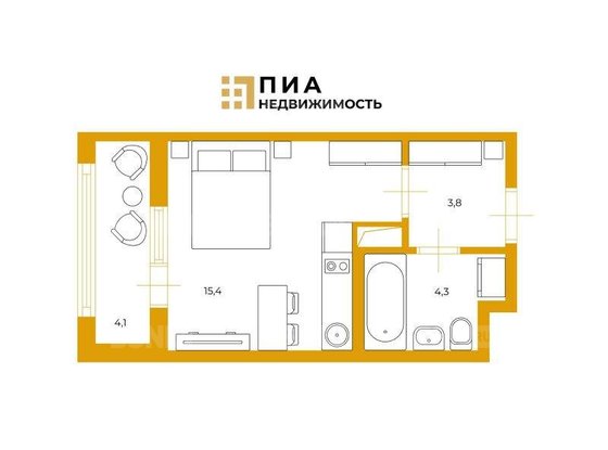 Продажа однокомнатной квартиры - Парфёновская улица, д.7, корп.1 