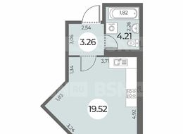 Продажа квартиры студии в новостройке - Санкт-Петербург, Ленинский пр., уч. 270 (северо-западнее пересечения ул. Доблести и ул. Маршала Захарова) 
