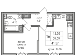 Продажа однокомнатной квартиры в новостройке - ул. Заречная, д. 52, корп. 2 