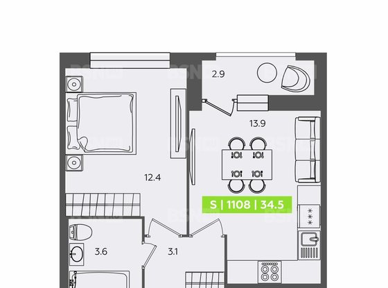 Продажа однокомнатной квартиры - Планерная улица, д.87, корп.1 