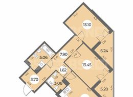Продажа двухкомнатной квартиры в новостройке - Санкт-Петербург, Ленинский пр., уч. 269 (северо-западнее пересечения ул. Доблести и ул. Маршала Захарова) 