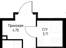 Продажа однокомнатной квартиры в новостройке - Ленинградская область, Всеволожский муниципальный район, Свердловское городское поселение, дер. Новосаратовка 