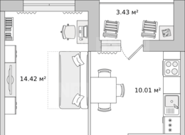Продажа однокомнатной квартиры в новостройке - Санкт-Петербург, ул. Плесецкая 24, строение 1 