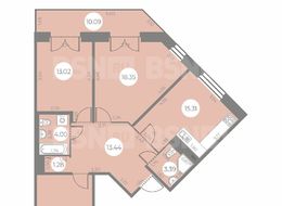 Продажа трехкомнатной квартиры в новостройке - г. Санкт-Петербург, ул. Маршала Захарова, дом 10, строение 1 