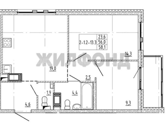Продажа трехкомнатной квартиры - поселок Шушары, Новгородский проспект, д.6 