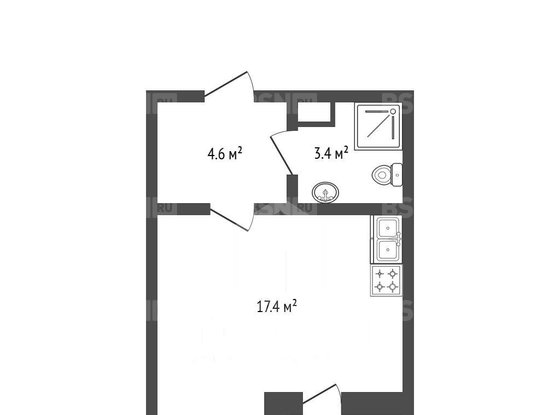 Продажа однокомнатной квартиры - Чарушинская улица, д.22, корп.1 стр 1 