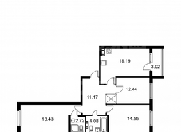 Продажа трехкомнатной квартиры в новостройке - Загородная 