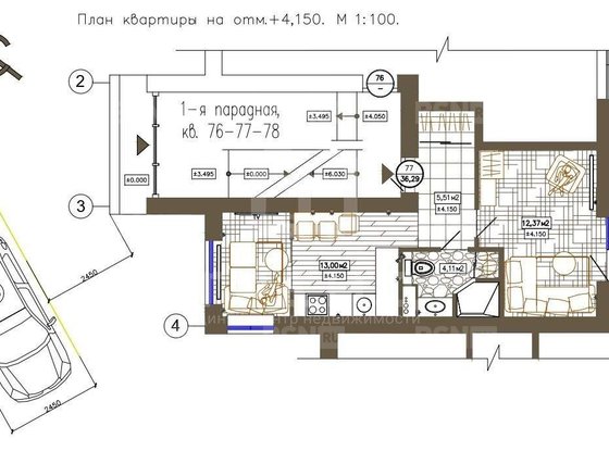 Продажа однокомнатной квартиры - Выборгское шоссе, д.156, корп.2 