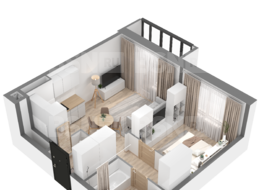Продажа однокомнатной квартиры в новостройке - г. Санкт-Петербург, 3-я Конная Лахта, участок 9, (северо-восточнее дома 45, литера Д по 3-ей Конной Лахте) 