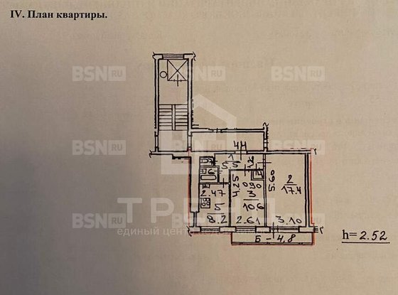 Продажа двухкомнатной квартиры - Маршала Блюхера проспект, д.55 