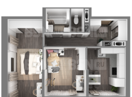 Продажа двухкомнатной квартиры в новостройке - г. Санкт-Петербург, 3-я Конная Лахта, участок 9, (северо-восточнее дома 45, литера Д по 3-ей Конной Лахте)
 