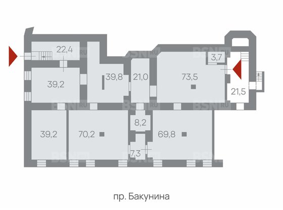 Продажа офиса - Бакунина проспект, д.19, корп.25 литера А 