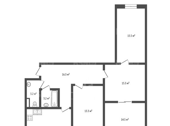 Продажа четырехкомнатной квартиры - Маршала Захарова улица, д.39 