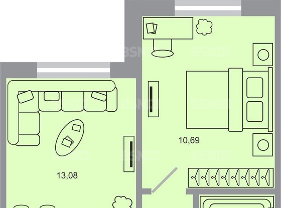 Продажа однокомнатной квартиры в новостройке - Бугры, Тихая улица, д.1 