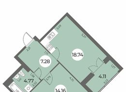 Продажа однокомнатной квартиры в новостройке - Санкт-Петербург, Ленинский пр., уч. 270 (северо-западнее пересечения ул. Доблести и ул. Маршала Захарова) 