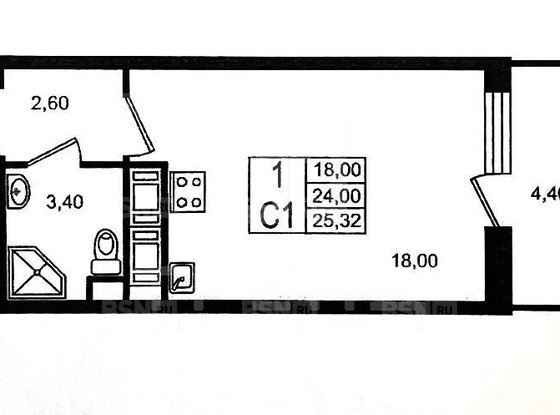 Продажа однокомнатной квартиры - Кудрово, Строителей проспект, д.20, корп.1 