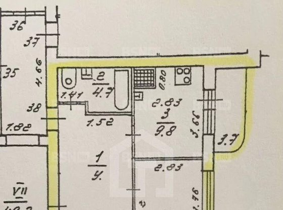 Продажа двухкомнатной квартиры - Камышовая улица, д.40, корп.1 