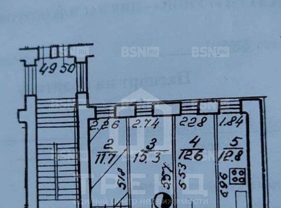 Продажа трехкомнатной квартиры - Гаванская улица, д.4 