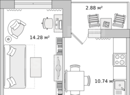 Продажа однокомнатной квартиры в новостройке - Санкт‐Петербург, Парголово, Михайловская дорога, дом 6, строение 1 