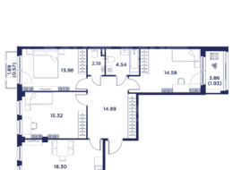 Продажа трехкомнатной квартиры в новостройке - г. Санкт-Петербург, внутригородское муниципальное образование Санкт-Петербурга город Кронштадт, Цитадельская дорога, участок 10 
