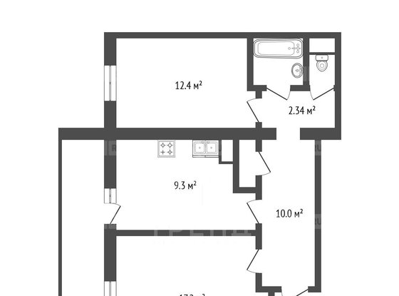 Продажа двухкомнатной квартиры - Долгоозёрная улица, д.5, корп.1 