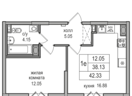 Продажа однокомнатной квартиры в новостройке - ул. Заречная, д. 52, корп. 2 