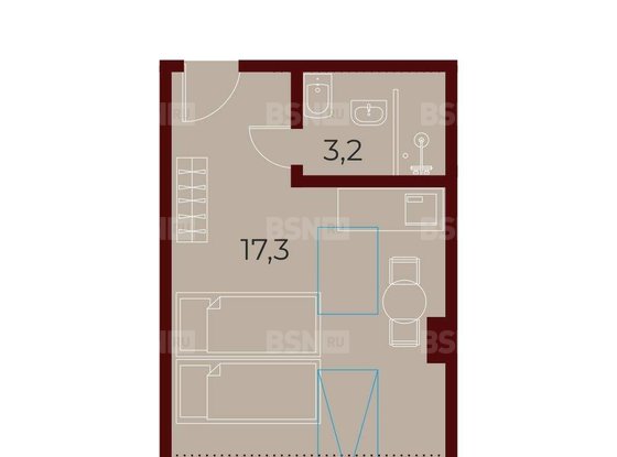 Продажа однокомнатной квартиры - Константина Заслонова улица, д.8, б 