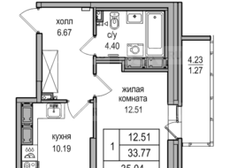 Продажа однокомнатной квартиры в новостройке - Толубеевский проезд, д. 34, корп. 2 