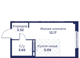 Продажа квартиры студии в новостройке - г. Санкт-Петербург, внутригородское муниципальное образование Санкт-Петербурга город Кронштадт, Цитадельская дорога, участок 10 