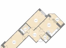 Продажа двухкомнатной квартиры в новостройке - г. Санкт-Петербург, ул. Маршала Захарова, дом 8, строение 1 