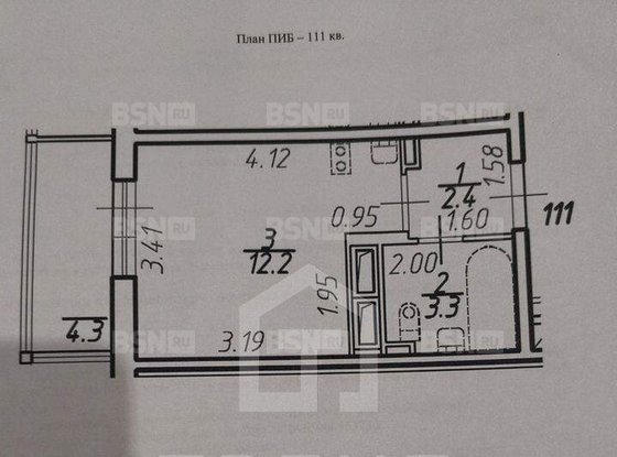 Продажа однокомнатной квартиры - поселок Шушары, Шушары п, д.1 