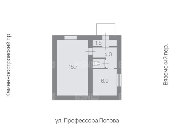 Продажа отдельно стоящего здания - Вяземский переулок, д.3, литера Б 