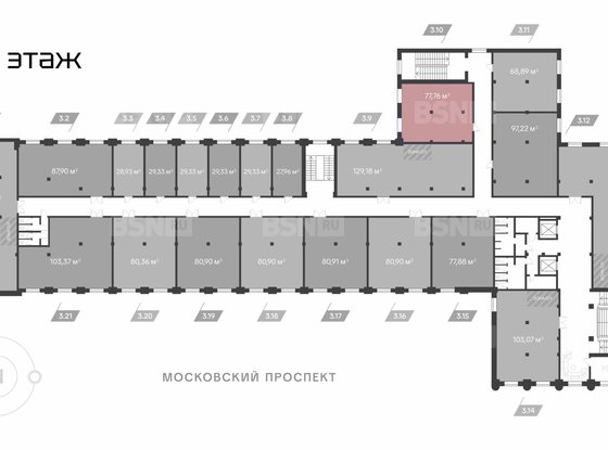 Продажа офиса - Московский проспект, д.114 